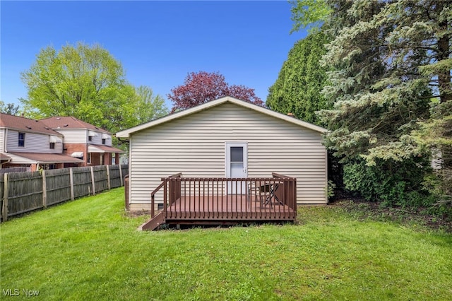 241 W Good Ave, Wadsworth, OH 44281 - back of house with a deck