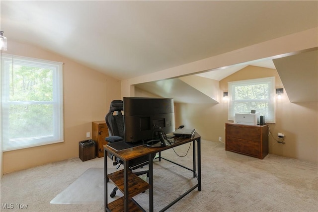 274 2nd St, Lake Milton, OH 44429 - carpeted office featuring lofted ceiling