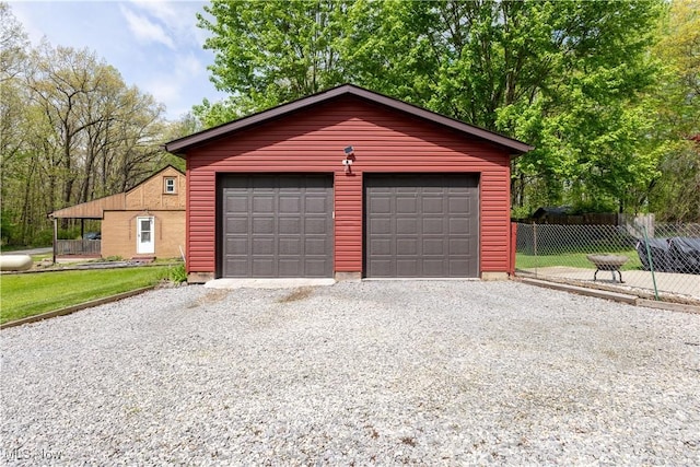 274 2nd St, Lake Milton, OH 44429 - view of detached garage