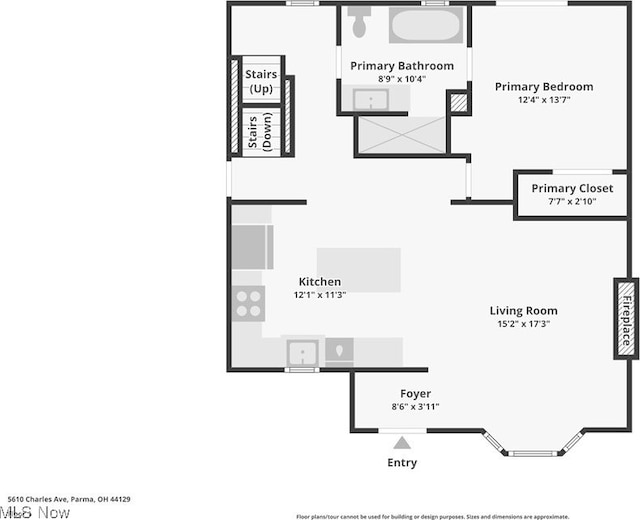 5610 Charles Ave, Parma, OH 44129 - floor plan / room layout
