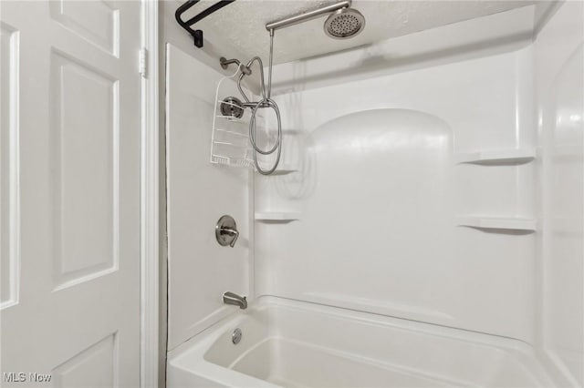 full bathroom with bathing tub / shower combination