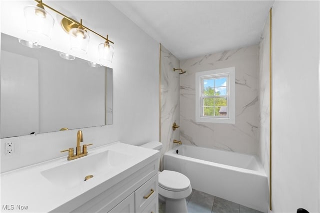 2394 Reimer Rd, Wadsworth, OH 44281 - full bath with toilet, vanity, and shower / washtub combination