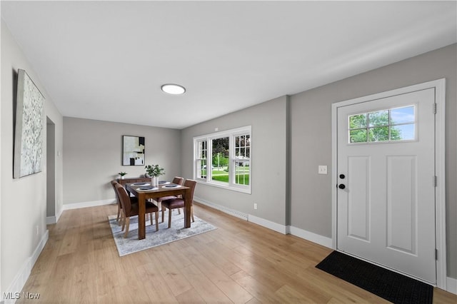 2394 Reimer Rd, Wadsworth, OH 44281 - dining room featuring light wood-style flooring and baseboards