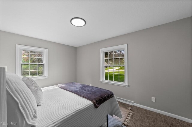 2394 Reimer Rd, Wadsworth, OH 44281 - carpeted bedroom featuring a baseboard radiator and baseboards