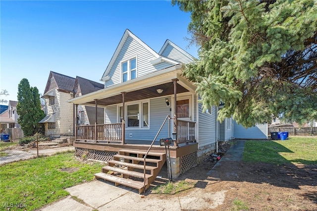 2142 W 95th St, Cleveland, OH 44102 - view of front facade featuring covered porch