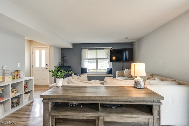 3585 Gerome Ct, Cleveland, OH 44105 - living area featuring plenty of natural light and wood finished floors
