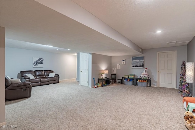 3020 Irena Ln, Twinsburg, OH 44087 - game room featuring carpet flooring, baseboards, and recessed lighting