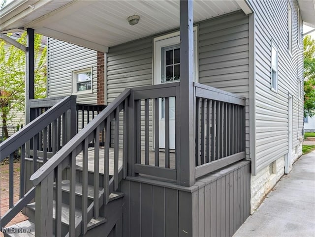 deck with stairs