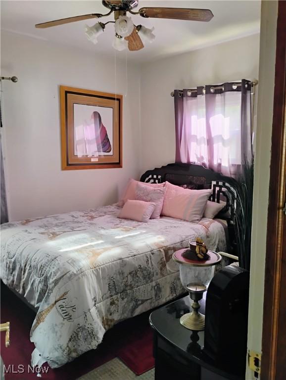 13418 Coath Ave, Cleveland, OH 44120 - bedroom with a ceiling fan