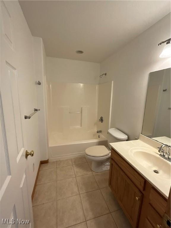 1245 Sageberry Dr, North Lima, OH 44452 - bathroom with vanity, tile patterned floors, and tub / shower combination