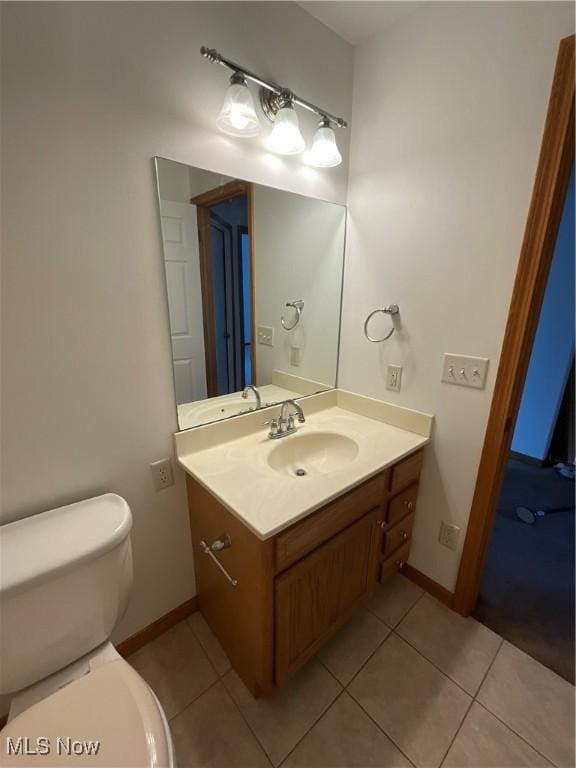 1245 Sageberry Dr, North Lima, OH 44452 - bathroom featuring vanity and tile patterned flooring