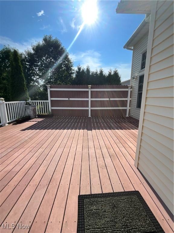 1245 Sageberry Dr, North Lima, OH 44452 - view of wooden terrace