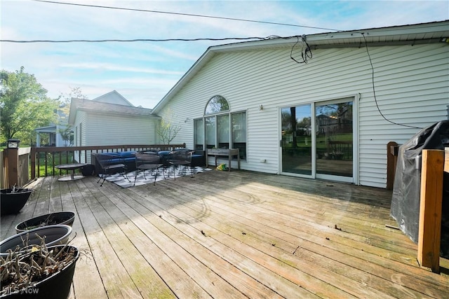 24660 Sittingbourne Ln, Beachwood, OH 44122 - deck featuring an outdoor hangout area