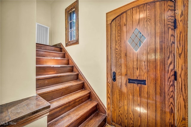 view of stairs