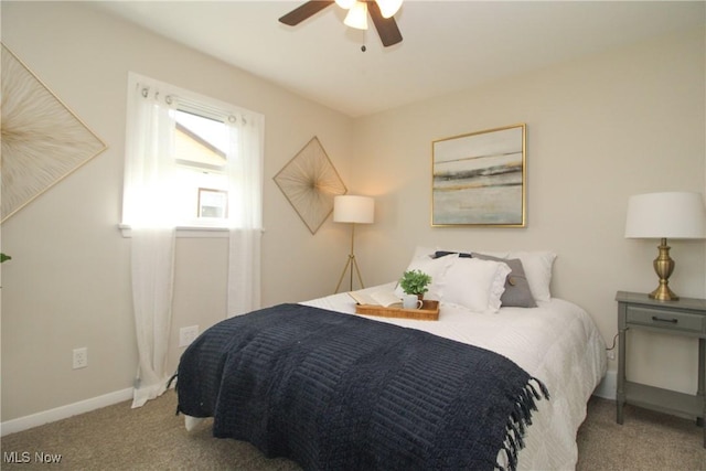 1674 Yolanda Dr, Austintown, OH 44511 - carpeted bedroom featuring baseboards and ceiling fan