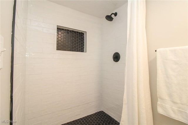 1674 Yolanda Dr, Austintown, OH 44511 - bathroom featuring a tile shower