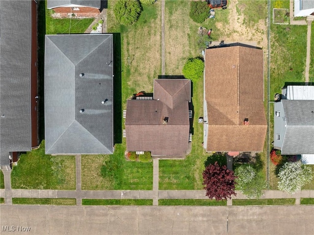 aerial view of residential area