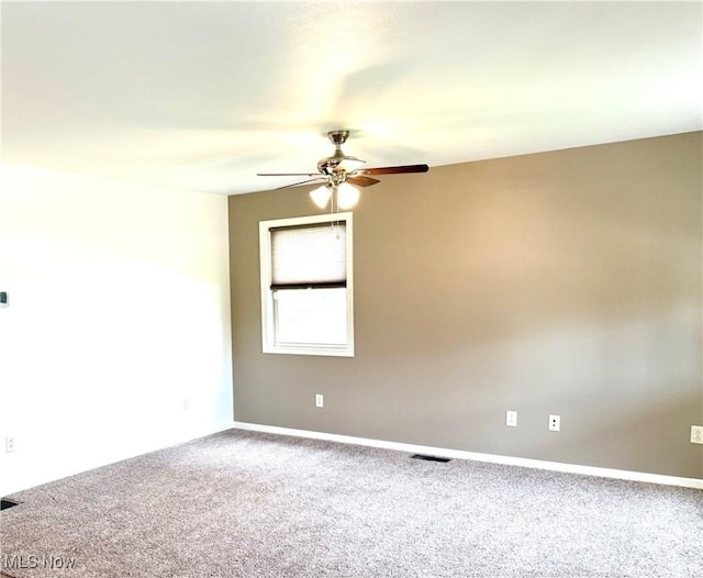 102 Maple, Bethesda, OH 43719 - carpeted empty room with a ceiling fan and baseboards