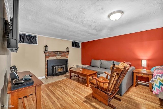 3475 Clague Rd, North Olmsted, OH 44070 - living area featuring wood finished floors and a textured ceiling