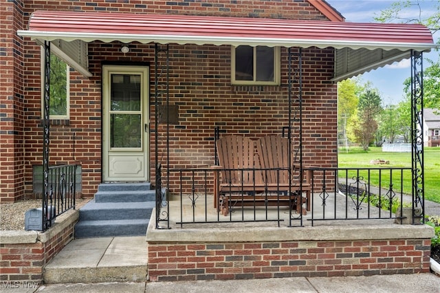 3475 Clague Rd, North Olmsted, OH 44070 - entrance to property featuring brick siding