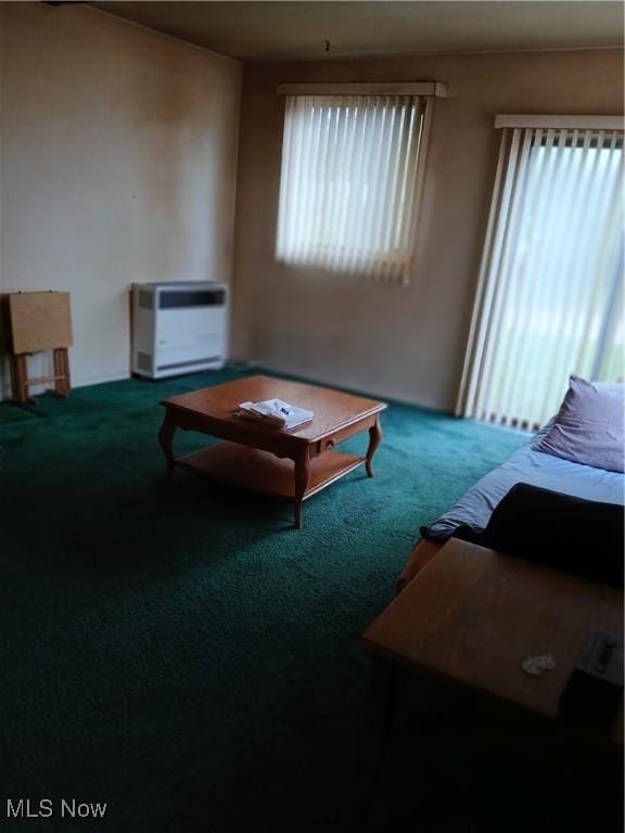3609 Stoer Rd, Shaker Heights, OH 44122 - living area featuring carpet flooring and heating unit