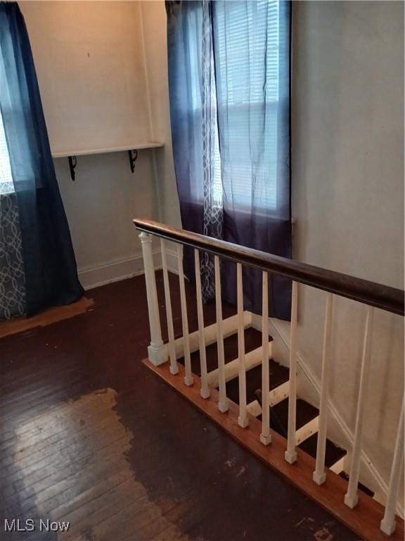 3609 Stoer Rd, Shaker Heights, OH 44122 - stairway with wood finished floors