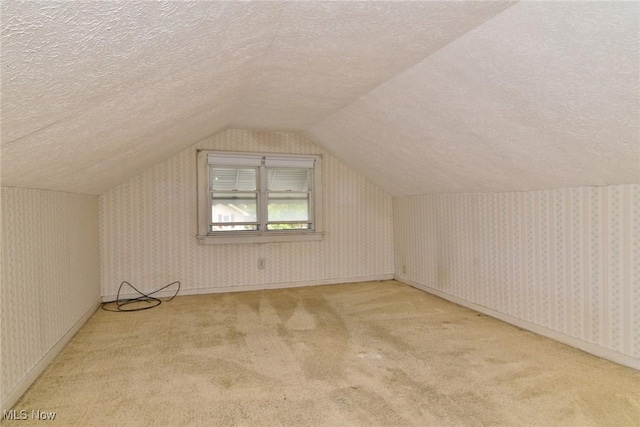 1255 Gorge Blvd, Akron, OH 44310 - bonus room featuring a textured ceiling, carpet floors, and vaulted ceiling