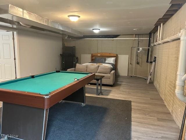 4718 Brushwood Rd, Wakeman, OH 44889 - playroom with light wood finished floors and pool table