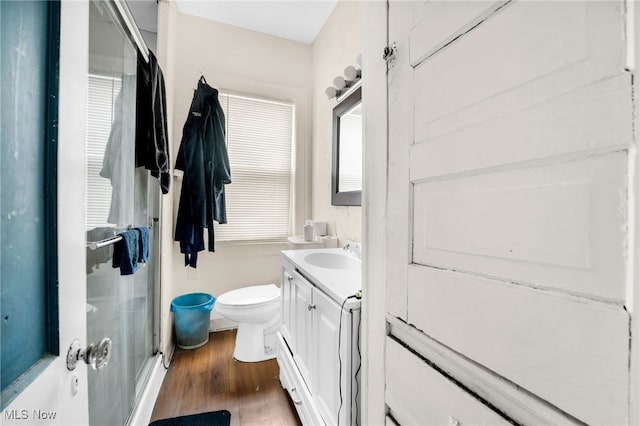3436 Beechwood Ave, Cleveland Heights, OH 44118 - full bathroom with wood finished floors, vanity, and toilet