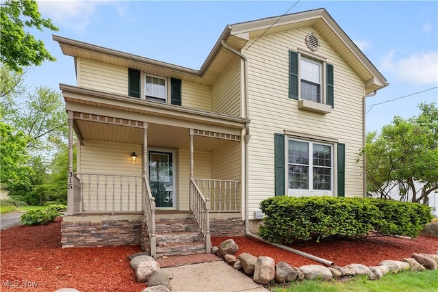 315 W Main St, Canfield, OH 44406 - traditional-style house featuring covered porch