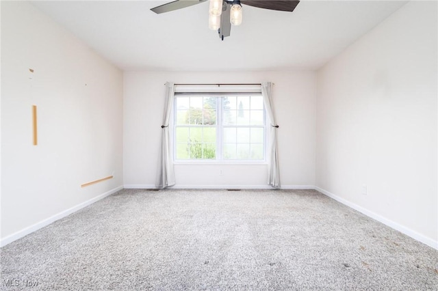 99 Township Road 262, Bloomingdale, OH 43910 - carpeted spare room with a ceiling fan and baseboards