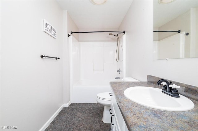 99 Township Road 262, Bloomingdale, OH 43910 - full bathroom featuring toilet, baseboards, vanity, and bathing tub / shower combination