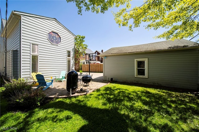 rear view of house featuring a patio