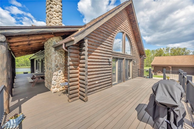 15180 Stoltz Rd, Diamond, OH 44412 - deck featuring grilling area