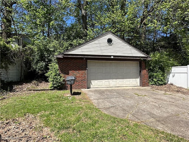 4110 Ridgeview Rd, Cleveland, OH 44144 - garage featuring driveway