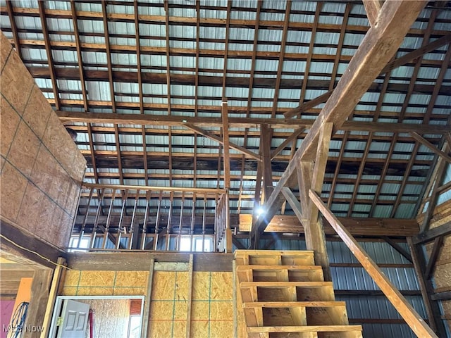 6255 Highland Ridge Rd, Lowell, OH 45744 - staircase with a towering ceiling