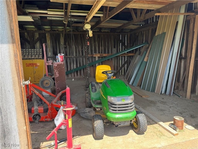 6255 Highland Ridge Rd, Lowell, OH 45744 - storage room featuring a garage