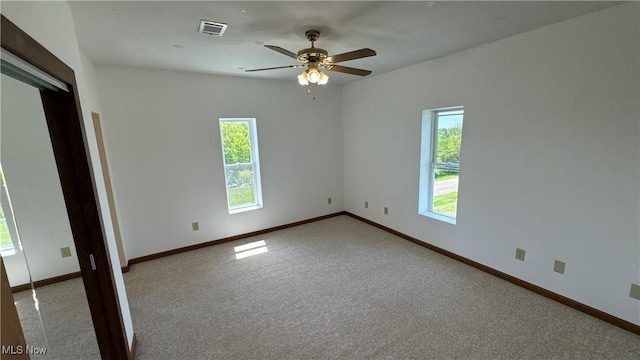 6255 Highland Ridge Rd, Lowell, OH 45744 - carpeted empty room with a ceiling fan and baseboards
