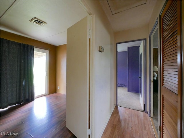 111 Pine Ln, Barnesville, OH 43713 - hallway featuring wood finished floors and baseboards