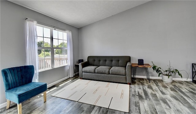 213 Knollton Dr, Millersburg, OH 44654 - sitting room featuring baseboards and wood finished floors
