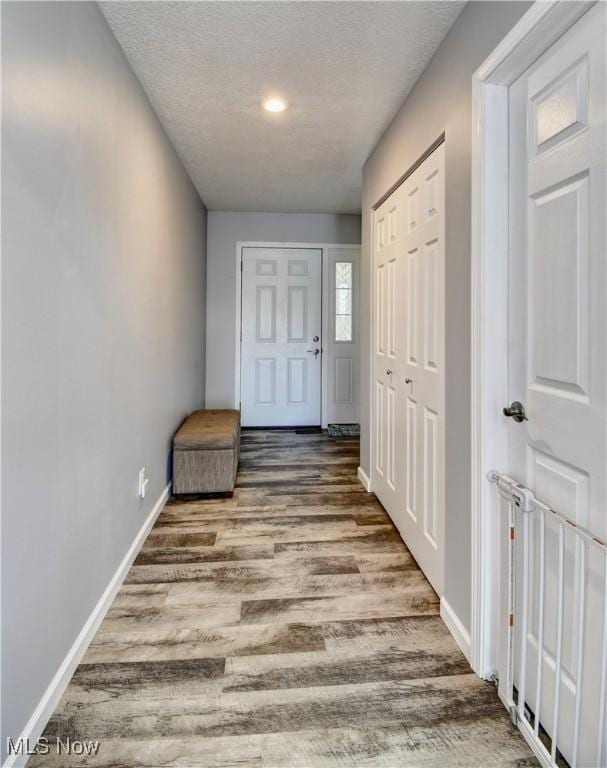 213 Knollton Dr, Millersburg, OH 44654 - corridor with wood finished floors, baseboards, and a textured ceiling