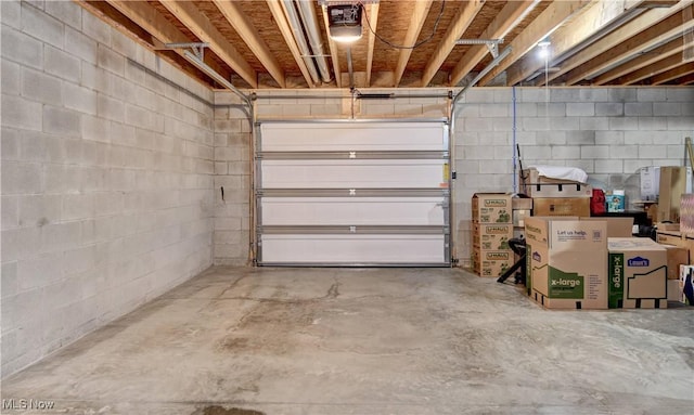 213 Knollton Dr, Millersburg, OH 44654 - garage featuring concrete block wall