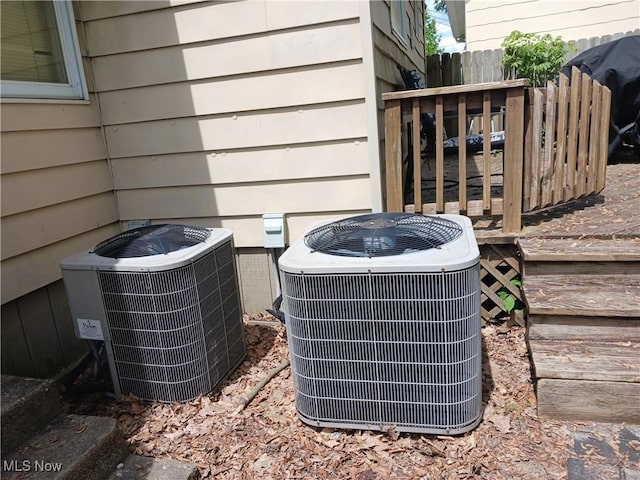 636 4th St, Marietta, OH 45750 - exterior view of central AC unit