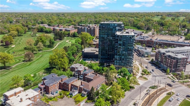 19901 Van Aken Blvd Unit 7, Shaker Heights, OH 44122 - drone / aerial view of a golf course and a heavily wooded area
