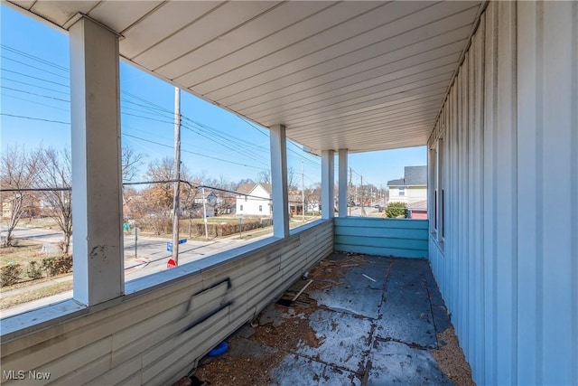 view of side of home with a residential view