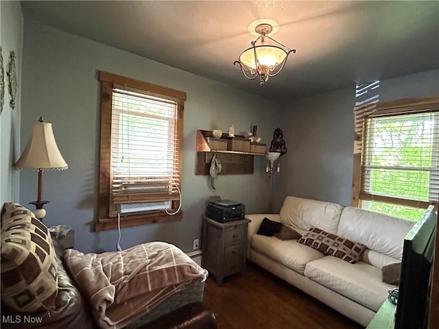 385 Truax Ln, Weirton, WV 26062 - living area featuring wood finished floors