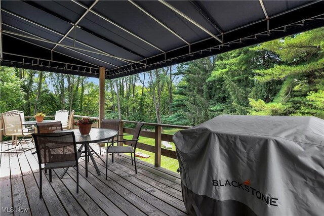 1060 S Watkins Rd, Alexandria, OH 43001 - wooden terrace featuring outdoor dining space and grilling area