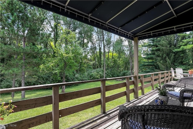 1060 S Watkins Rd, Alexandria, OH 43001 - wooden terrace featuring a yard