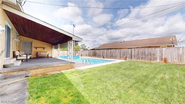 2455 Alexander Mnr E, Steubenville, OH 43952 - view of swimming pool with a wooden deck