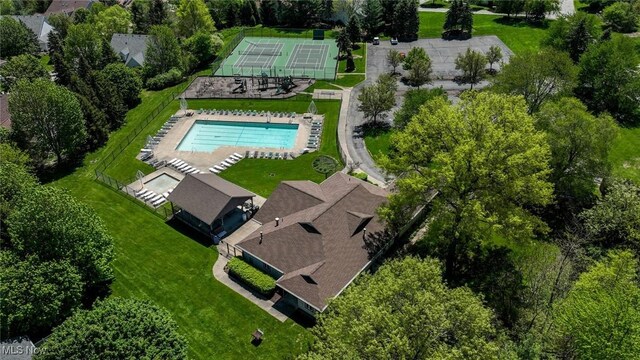 4212 Castle Rdg, Copley, OH 44321 - drone / aerial view of a pool